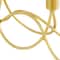 CosmoLiving by Cosmopolitan Gold Metal Contemporary Candelabra, 5" x 15" x 3"